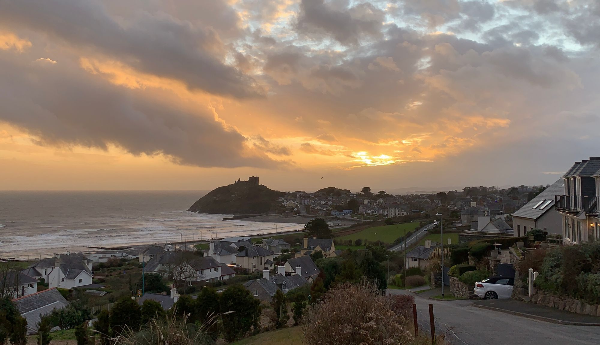 Panoramic view from Criccieth